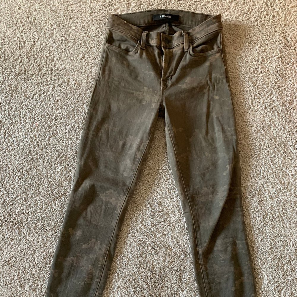 J Brand Jeans Women Camo Green Size 25